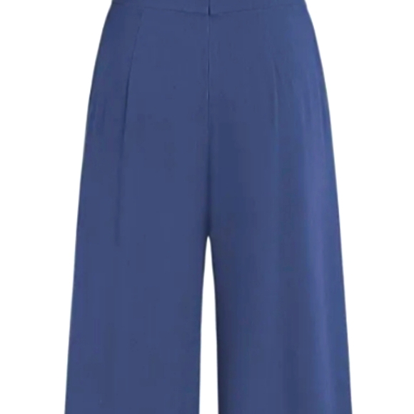 Cider Brand Navy V-Neck Corset Jumpsuit w/pockets. - Picture 4 of 4